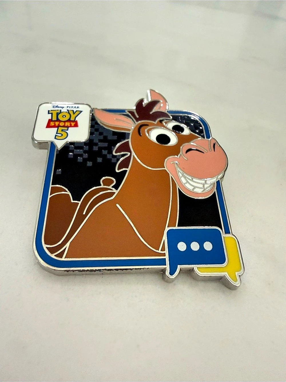 Disney Toy Story 5 Mystery Pin - Bullseye Enamel Pin Brown & Blue